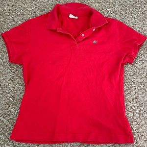 Lacoste Red Polo Slim Fit